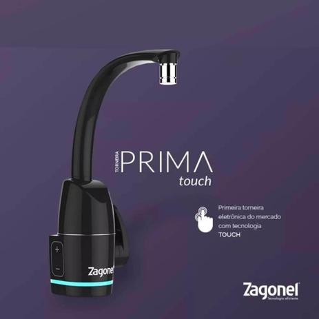 Torneira Elétrica Zagonel Prima Touch Eletrônica Preta 5500W Menor preço em Torneira Elétrica Zagonel Prima Touch Eletrônica Preta 5500W