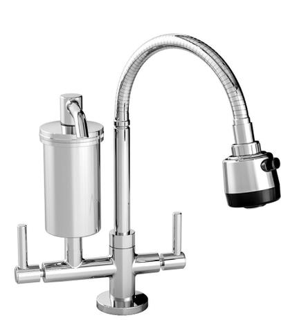 Torneira filtro gourmet bancada metal 1/4v c70 delta é boa?