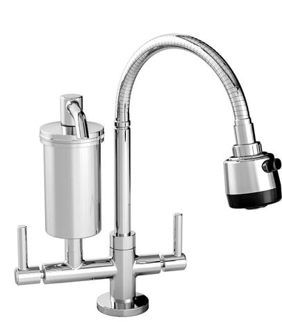 Menor preço em Torneira filtro gourmet bancada metal 1/4v c70 delta