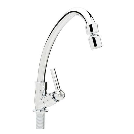 Torneira Giratoria Cozinha Mesa Alavanca C/ Arejador Cromada - Doan Menor preço em Torneira Giratoria Cozinha Mesa Alavanca C/ Arejador Cromada - Doan