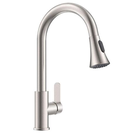 Torneira Goumet Pull Down Cozinha Metal Escovado Mesa - Braslu Menor preço em Torneira Goumet Pull Down Cozinha Metal Escovado Mesa - Braslu