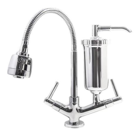 Torneira Gourmet Com Filtro Cozinha Luxo Mesa 1/4 De Volta - Mtmetais Menor preço em Torneira Gourmet Com Filtro Cozinha Luxo Mesa 1/4 De Volta - Mtmetais