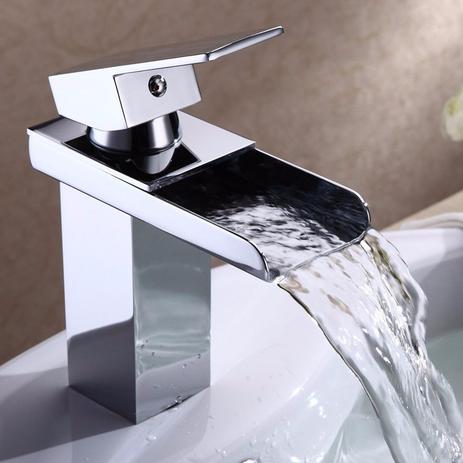 Torneira Monocomando Cascata Baixa Calha Metalica Cromado - Vbt Menor preço em Torneira Monocomando Cascata Baixa Calha Metalica Cromado - Vbt