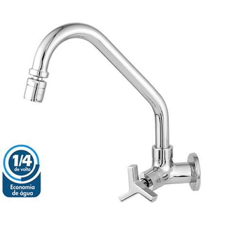 Torneira Para Cozinha 1/4 De Volta De Parede Bica Móvel C37 Em Metal Linha Robust - Lg metais é boa?