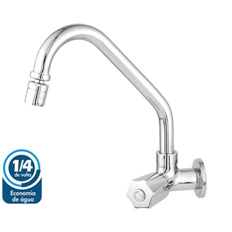 Torneira Para Cozinha 1/4 De Volta De Parede Bica Móvel C50 Em Metal Linha Robust - Lg metais é boa?