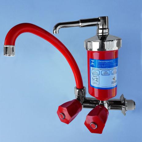 Torneira Para Cozinha Com Filtro Purificador Cor Vermelha - Aladdin Menor preço em Torneira Para Cozinha Com Filtro Purificador Cor Vermelha - Aladdin