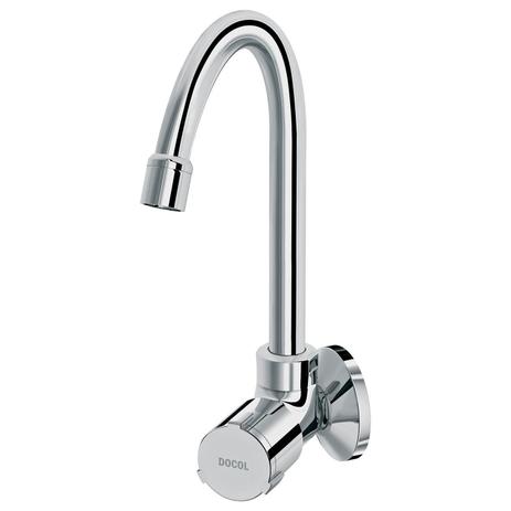 Torneira para Cozinha de Parede Bica Alta Docol Riva 1/2 e 3/4 Chrome Menor preço em Torneira para Cozinha de Parede Bica Alta Docol Riva 1/2 e 3/4 Chrome