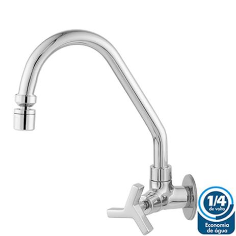 Torneira Para Cozinha De Parede Com Arejador Móvel 1/4 De Volta Acabamento C37 Linha Plus - Lg metais é ruim? Torneira Para Cozinha De Parede Com Arejador Móvel 1/4 De Volta Acabamento C37 Linha Plus - Lg metais é boa?