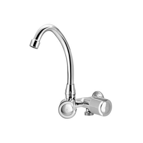 Torneira para Cozinha E Máquina de Lavar Louças de Parede Cromada C41 Soft - Forusi Menor preço em Torneira para Cozinha E Máquina de Lavar Louças de Parede Cromada C41 Soft - Forusi