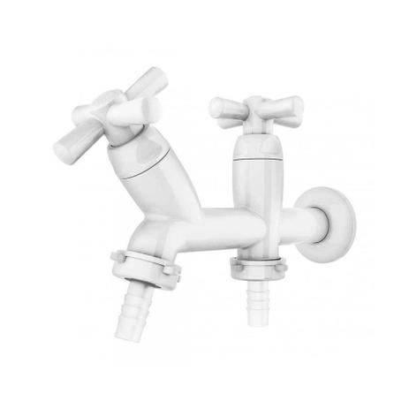 Torneira para Tanque ou Máquina Tigre Cross Branco Menor preço em Torneira para Tanque ou Máquina Tigre Cross Branco