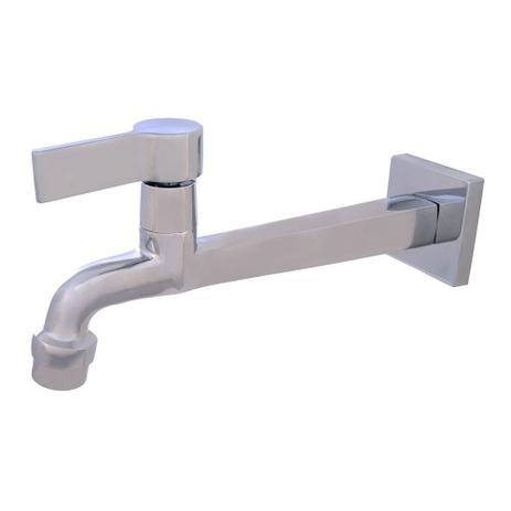 Torneira Quadrada Cozinha Parede Com Arejador 20 cm - MK Metais - Metalkit Menor preço em Torneira Quadrada Cozinha Parede Com Arejador 20 cm - MK Metais - Metalkit