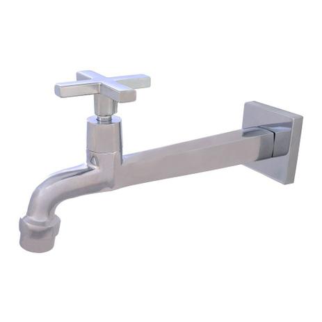 Torneira Quadrada Cozinha Parede Cruzeta 1/4 Volta 20 cm Com Arejador MK - Metais - Metalkit Menor preço em Torneira Quadrada Cozinha Parede Cruzeta 1/4 Volta 20 cm Com Arejador MK - Metais - Metalkit