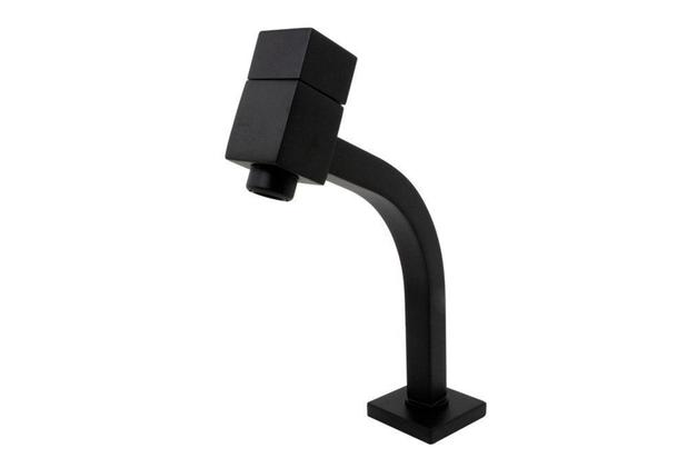 Menor preço em Torneira Quadrada Link Preta Para Banheiro 45º Bica Baixa - TFC