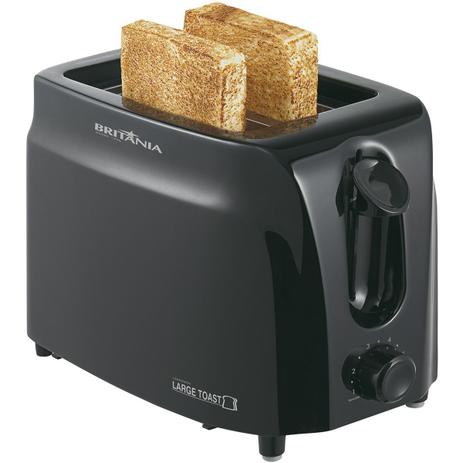 Torradeira Britânia Large Toast Preta 750W Menor preço em Torradeira Britânia Large Toast Preta 750W