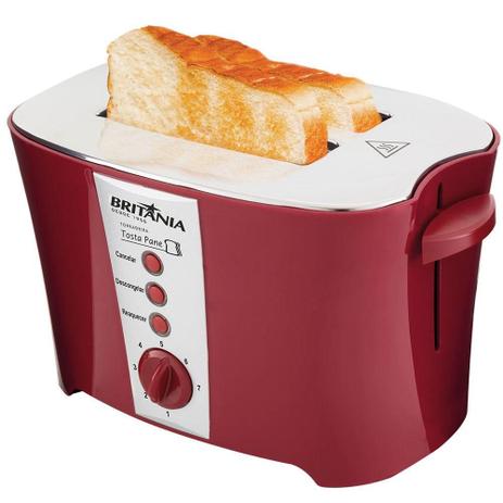Torradeira Britania Tosta Pane Vermelha 127v Menor preço em Torradeira Britania Tosta Pane Vermelha 127v
