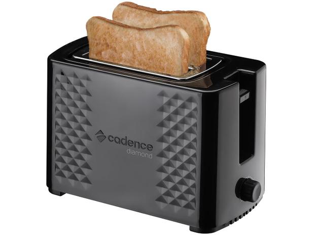 Torradeira Cadence Preta Diamond - 6 Níveis de Tostagem Menor preço em Torradeira Cadence Preta Diamond - 6 Níveis de Tostagem