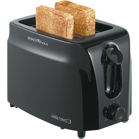 Torradeira com 6 Níveis de Temperatura Britânia Large Toast Preta 127V Menor preço em Torradeira com 6 Níveis de Temperatura Britânia Large Toast Preta 127V