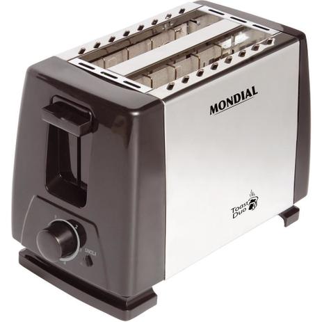 Torradeira de Paes Mondial Toast Duo Nt01 Aco Inox 127v Menor preço em Torradeira de Paes Mondial Toast Duo Nt01 Aco Inox 127v