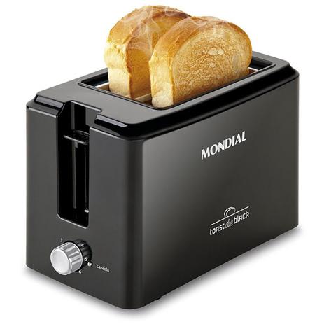 Torradeira De Pães Toast Due Black T-05 127V Mondial. Menor preço em Torradeira De Pães Toast Due Black T-05 127V Mondial.