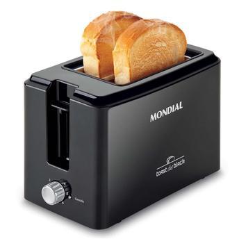 Torradeira Toast Due Black Mondial T-05 - 220V Menor preço em Torradeira Toast Due Black Mondial T-05 - 220V