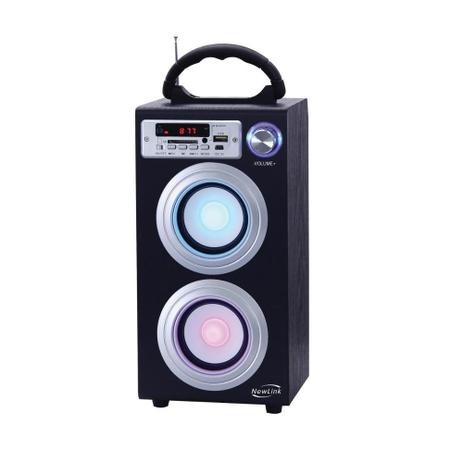 Torre Bluetooth SP106 30W Rádio FM Newlink - New link Menor preço em Torre Bluetooth SP106 30W Rádio FM Newlink - New link