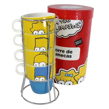 Torre de Canecas Família Simpsons - Zona criativa Menor preço em Torre de Canecas Família Simpsons - Zona criativa