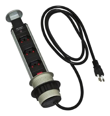 Torre De Tomada Multiplug Retratil Embutir Mesa 3 Tomadas - Renna é boa?