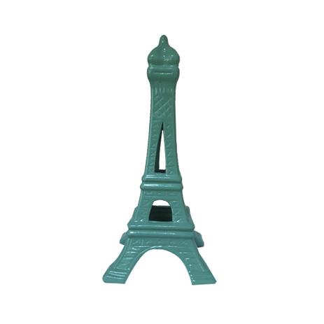 Torre Eiffel Decorativa Cerâmica Verde Água - Cort decor é ruim? Torre Eiffel Decorativa Cerâmica Verde Água - Cort decor é boa?