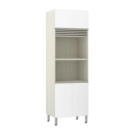Torre Luciane 70cm 2 Nichos para Microondas com grade Superior de Respiro 3 Portas Lis Menor preço em Torre Luciane 70cm 2 Nichos para Microondas com grade Superior de Respiro 3 Portas Lis