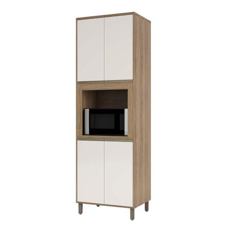 Torre Quente 70 cm Nicho para Microondas 4 Portas de abrir 2 Prateleiras Mel Luciane Móveis Menor preço em Torre Quente 70 cm Nicho para Microondas 4 Portas de abrir 2 Prateleiras Mel Luciane Móveis