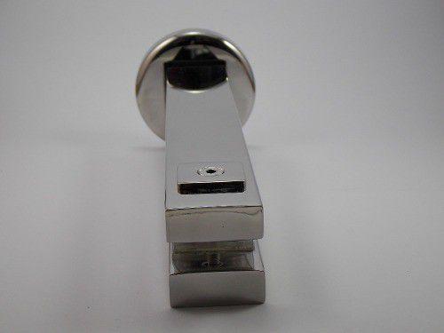 Torre vertical guarda corpo para vidro em aço inox 304 polido - Ags Menor preço em Torre vertical guarda corpo para vidro em aço inox 304 polido - Ags
