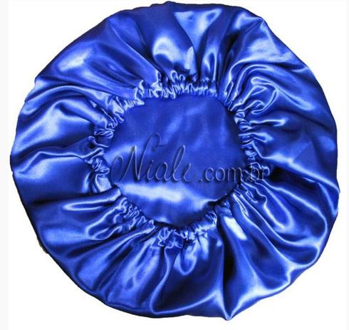 Touca Duplo Cetim Antifrizz - Azul Royal - Niale é ruim? Touca Duplo Cetim Antifrizz - Azul Royal - Niale é boa?