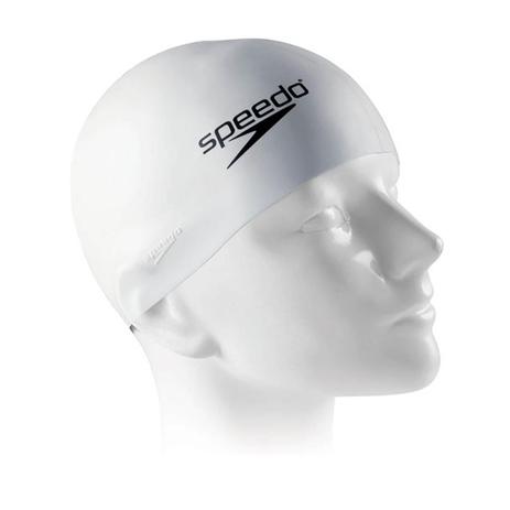 Touca Esportiva Silicone Lisa Branco Tamanho Único Speedo Menor preço em Touca Esportiva Silicone Lisa Branco Tamanho Único Speedo