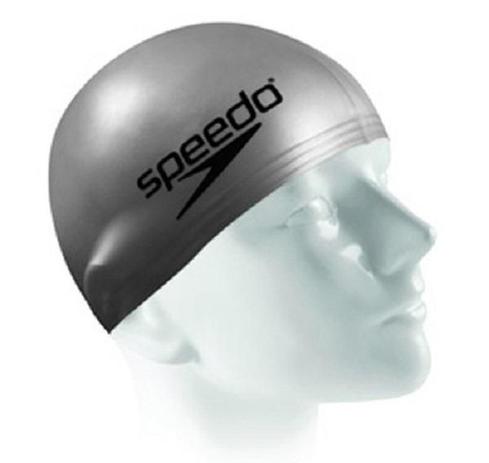 Touca para Natação Speedo Slim Cap Cinza Prata Menor preço em Touca para Natação Speedo Slim Cap Cinza Prata