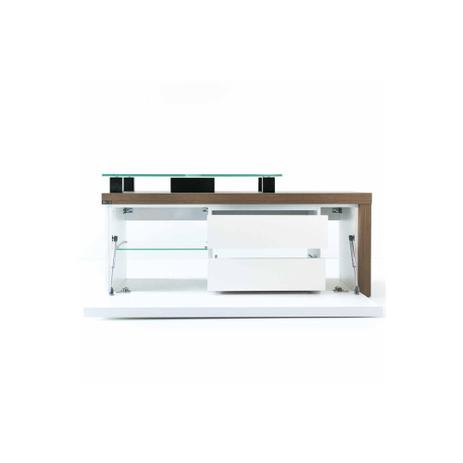 Toucador em Mdf Cristalo 120x45cm Branco E Nogueira Boreal - Mazzu Menor preço em Toucador em Mdf Cristalo 120x45cm Branco E Nogueira Boreal - Mazzu