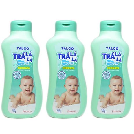 Tralálá Baby Hidrat Talco 160g (Kit C/03) - Tralala Menor preço em Tralálá Baby Hidrat Talco 160g (Kit C/03) - Tralala