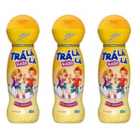 Tralálá Sem Embaraço Condicionador 480ml (Kit C/03) - Tralala Menor preço em Tralálá Sem Embaraço Condicionador 480ml (Kit C/03) - Tralala