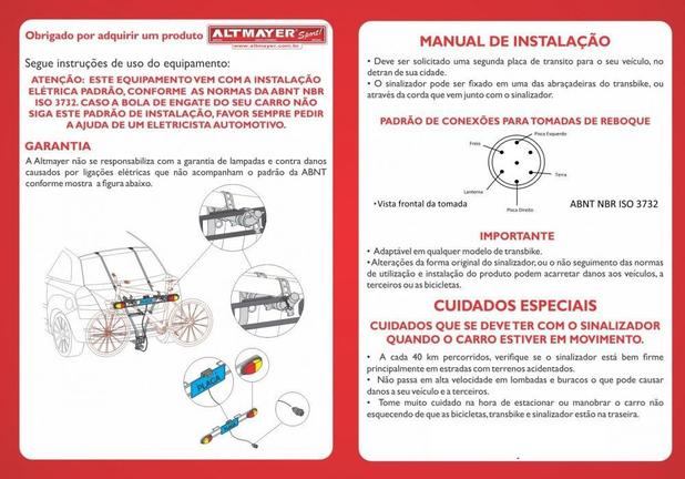 Transbike Suporte V Engate Até 3 Bikes Aro 29 + Sinalizador - Altmayer Menor preço em Transbike Suporte V Engate Até 3 Bikes Aro 29 + Sinalizador - Altmayer