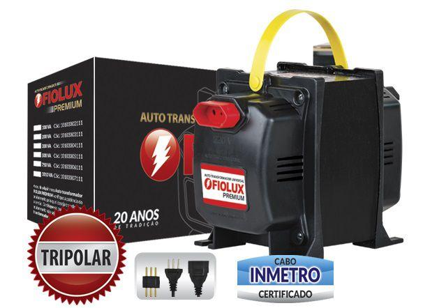Transformador 500VA (350W) Tripolar FIOLUX Menor preço em Transformador 500VA (350W) Tripolar FIOLUX