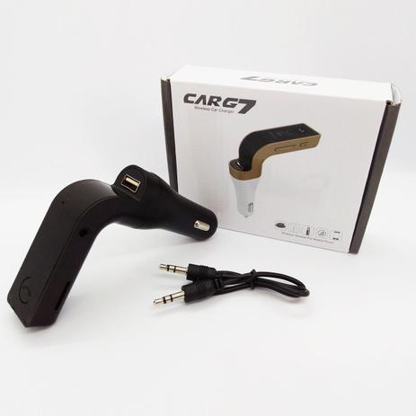 Transmissor Digital FM CarG7 Veicular Sem Fio com Bluetooth e USB - Preto Menor preço em Transmissor Digital FM CarG7 Veicular Sem Fio com Bluetooth e USB - Preto