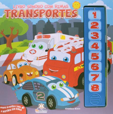 Transportes: Livro sonoro com rimas - Blu Menor preço em Transportes: Livro sonoro com rimas - Blu