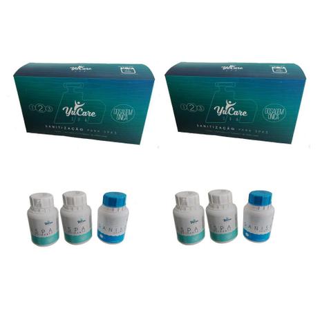 Tratamento sem cloro para SPA Yucare (02 kits) - Maresias Menor preço em Tratamento sem cloro para SPA Yucare (02 kits) - Maresias