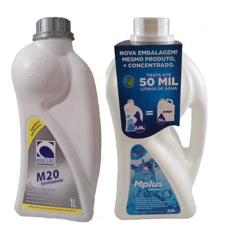 Tratamento Sem Cloro Piscina e SPA Kit M20 + M Plus - Maresias Menor preço em Tratamento Sem Cloro Piscina e SPA Kit M20 + M Plus - Maresias