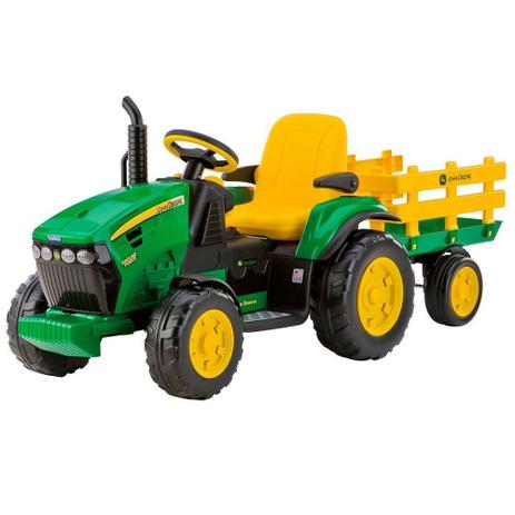 Trator Elétrico John Deere Ground Force 12V - Peg-Perego - Peg-pérego Menor preço em Trator Elétrico John Deere Ground Force 12V - Peg-Perego - Peg-pérego