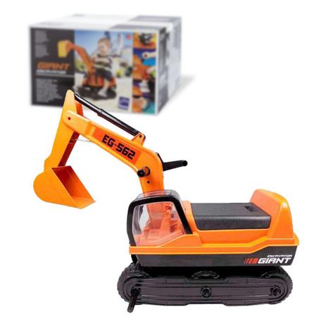 Trator Escavadeira Gigante Infantil Giant Brinquedo Infantil - Roma  Brinquedos - Trator de Brinquedo - Magazine Luiza