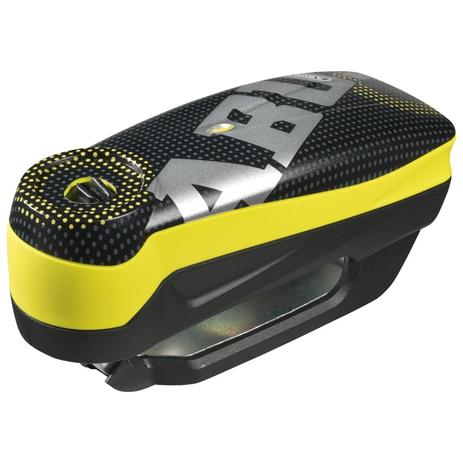 Trava Moto Para Disco com Alarme Antifurto Abus Detecto 7000 RS1 Pixel Amarelo Menor preço em Trava Moto Para Disco com Alarme Antifurto Abus Detecto 7000 RS1 Pixel Amarelo