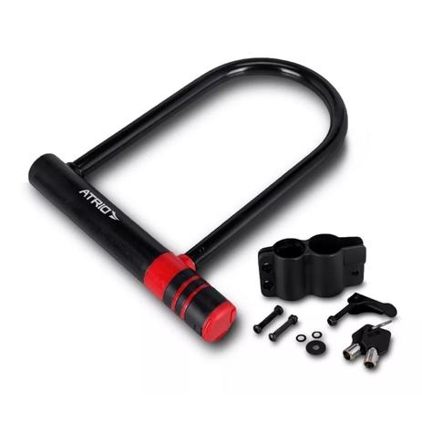 Trava Tranca Cadeado Bike Bicicleta Moto U Lock Em Aço Atrio - Multilaser Menor preço em Trava Tranca Cadeado Bike Bicicleta Moto U Lock Em Aço Atrio - Multilaser