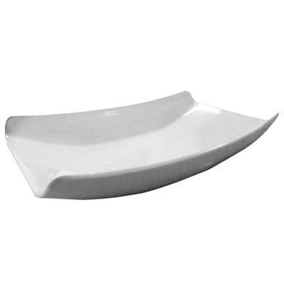 Travessa De Melamina Retangular Curva Branca Premium 25x15cm - Rio chens/util goods Menor preço em Travessa De Melamina Retangular Curva Branca Premium 25x15cm - Rio chens/util goods