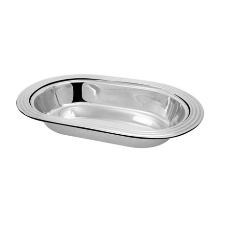Travessa Inox Oval Funda 34cm - Gourmet Mix Menor preço em Travessa Inox Oval Funda 34cm - Gourmet Mix