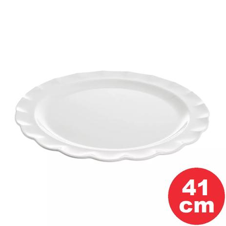 Travessa Melamina Redonda Wave Branco Haus 41x3,6cm Ds-5852 Menor preço em Travessa Melamina Redonda Wave Branco Haus 41x3,6cm Ds-5852